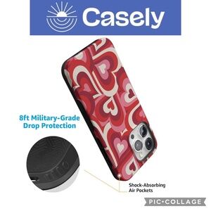 Casely iPhone Case Love Song Remix Ombre Hearts Case –  Iphone 15 Pro Max